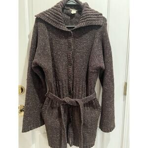 J.Crew Cardigan Sweater Wool Blend Shawl Collar 7 Button Size Large